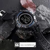 Tonshen vyriškas lauko sportinis skaitmeninis laikrodis Led elektroninis žadintuvas chronometras plastikinis laikrodis 50 m atsparus vandeniui