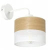 Toolight Sieninis šviestuvas ažūrinis gaubtas 20 cm skylutės lankas medis Loft Lenkija