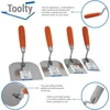 Toolty nerūdijančio plieno glaistyklė "profi" sienų glaistyklė tinkavimo glaistyklė 60, 80, 100, 120 mm - mūrui, plokščių darbams, tinkavimui - medinė rankena "pasidaryk pats" - Tlty-s010