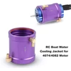 Topiky rc metalinis vandens aušinimo apvalkalas, 40 mm šilumos išsklaidymo vandens aušinimo m5 apvalkalas, rc valtis, vandeniu aušinamas sriegio adapteris, jungčių rinkinio priedai, skirti 4074 4082 rc valties varikliui, violetinis