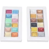 Topincn akvareliniai dažai, 24 dalių akvarelinių dažų rinkinys, metalizuotas macaron vientisas perlamutrinis akvarelinių dažų rinkinys nagų dailei