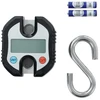 Topway skaitmeninės svarstyklės kranui, 150 kg apkrova, dvigubo tikslumo elektroninės mini lcd kilpinės pakabinamos bagažo žvejybos svarstyklės, didelio našumo svarstyklės su taros funkcija 833211
