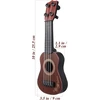 Toyvian ukulele žaislas vaikams, plastikinis 9,8 colių ukulele žaislas, gitara, ukulele vaikams, 4 stygų muzikos instrumentai, edukacinis žaislas