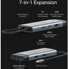 Tp-link Uh7020c usb c šakotuvas pd100w, 4k 60hz hdmi, 1 × usb c, 2 × usb a, sd ir microsd kortelės iki 200mb/s, suderinamas su macos, windows, linux, ipad os, ios, android, chromeos, nintendo