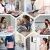 Tqq dėklas, skirtas Ipad 10 kartos su Klaviatūra/(a16) 11 kartos (11/10,9 colio, 2025/2022) su dideliu tiksliuoju jutikliniu kilimėliu, nešiojamojo kompiuterio klaviatūra su 10 spalvų apšvietimu, itališka