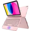 Tqq dėklas, skirtas Ipad 10 kartos su Klaviatūra/(a16) 11 kartos (11/10,9 colio, 2025/2022) su dideliu tiksliuoju jutikliniu kilimėliu, nešiojamojo kompiuterio klaviatūra su 10 spalvų apšvietimu, itališka
