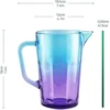 Trend For Home Gigi Dreamy Sunset stiklinė vandens karafa 1 litras su patogia rankena spalvingas vandens ąsotis 19 cm stiklinis ąsotis mėlynai violetinis stiklinis ąsotis vandens ąsotis stiklinė karafa ąsotis stiklinis ąsotis 1 litras spalvingas