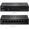 Trendnet 8 prievadų gigabitinis Greennet komutatorius, ethernet skirstytuvas, 10/100/1000 mbps, be ventiliatoriaus, 16 gbps perjungimo sparta, metalinis korpusas, plug & play, Teg-s82g