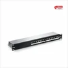 Trendnet Tc-p16c6as 16 prievadų Cat6a ekranuota patch panelė, 1u 19" metalinis korpusas, suderinama su 10g, suderinama su Cat5e / Cat6 / Cat6a Ethernet kabeliais, kabelių valdymas