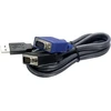Trendnet Usb Vga Kvm jungiamasis kabelis, Vga/svga Hdb 15 kontaktų jungtis – jungtis, Usb 1.1 A tipo, 1,8 metro, Tk-cu06