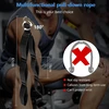 Tricepso virvė ilgo kabelio skriemuliui, 3 ilgių kabelio traukimo rankenos, tricepso rankena kabelio skriemuliui, fitneso skriemulio kabelio traukimo virvė, sporto salės rankenos, bicepso treniravimo įrenginys, skriemulio rankenos kabelio bokštui