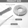 Trimerio valas 2,4 mm x 30 m, plieno vielinis žoliapjovės diskas, žoliapjovės siūlas, žoliapjovė, žoliapjovės valas vejai, sodui