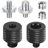 Objektyvas Tripod adapteris nuo 1/4 iki 3/8 colio sriegio trikojo kameros varžtų adapterio rinkinys adapteris trikojis dvigubas varžtas kameros mikrofono trikojo lempos trikojams