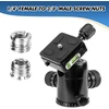 Objektyvas Tripod adapteris nuo 1/4 iki 3/8 colio sriegio trikojo kameros varžtų adapterio rinkinys adapteris trikojis dvigubas varžtas kameros mikrofono trikojo lempos trikojams