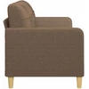 Fotelis Trivietė sofa, rudos spalvos, 180cm, audinys