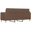 Fotelis Trivietė sofa, rudos spalvos, 180cm, audinys