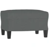 Fotelis Trivietė sofa su pakoja, tamsiai pilkos spalvos, 180cm, audinys