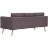 Fotelis Trivietė sofa, taupe spalvos, audinys