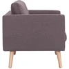 Fotelis Trivietė sofa, taupe spalvos, audinys