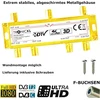 Tronicxl 6 krypčių skirstytuvas premium tv kabelio adapteris antenos skirstytuvas kabelinė televizija dvbc, pvz., unitymedia skirstytuvui unicable 6 krypčių hd suitable 4k hdtv dc passage fm radio palydovinės sistemos
