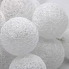 Tronje 20 led medvilnės kamuoliukų girlianda 6 cm - kamuoliukų formos dekoratyvinės lemputės su 4 val. laikmačiu, maitinamos baterijomis, pritaikomos, 380 cm