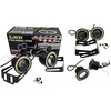 Tsm shop apvalūs dienos žibintai 2in1 drl halogen cob linzė ring 89mm