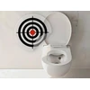 Tualeto lipdukų rinkiniai su 5 skirtingais dizainais, juokingi tualeto taikinio ir motyvų lipdukai, lipni tualeto dekoracija (5 x Bullseye)