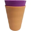 Tupperware gertuvių rinkinys, 2 vnt., plastikiniai stikliniai puodeliai berniukui Wave, 330 ml, oranžinis + violetinis gėrimo puodelis, 330 ml