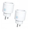 Tuya 2x Wifi Smart išmanusis lizdas su galios matuokliu, laikmačiu ir programatoriumi 16a