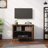 TV staliukas TV spintelė su durelėmis, dūminio ąžuolo, 60x35x45cm, mediena