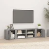 TV staliukas TV spintelės, 2vnt., pilkos ąžuolo, 80x31,5x36cm, mediena