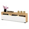Tv staliukas komoda Play craft ąžuolas/balta + led 160