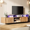 Tv staliukas televizoriams iki 70 colių, modernus led, skirtas svetainei ir miegamajam, medinis