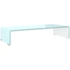 TV staliukas TV stovas/monitoriaus pakyla, žalias, 60x25x11cm, stiklas