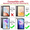 Tvirtas dėklas su stoveliu Blackview Tab 7 Pro/tab 7/oscal Pad 10, tamsiai žalias