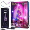 Twinkly Strings Usb-c Pearls 100 Led, Led girlianda su perlo formos lemputėmis, Rgb Led lemputės, įvairiaspalvės, lemputės dienai, suderinamos su Alexa ir Google Home, Usb-c, žalias kabelis, 6 m