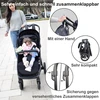Twinly spacely vežimėlis, iki 22 kg, labai didelis ir patogus, erdvi sėdynė, labai lengvai sulankstomas vežimėlis, xxl stogelis su upf50+ filtru, apsauga nuo lietaus, vežimėlis (rožinis)