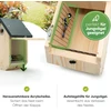 Twocozy aukščiausios kokybės inkilas zylėms, didžiosioms zylėms [apsauga nuo genių ir lizdo apsauga], atsparus oro sąlygoms ir prisuktas, matmenys atitinka nabu, inkilas zylėms kabinti - 32 mm