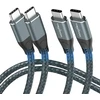 Twozoh 4k Usb C kabelis 100w 1m, 2 vnt. (viskas viename), Usb 3.2 Gen 2 x 2 20gbps Usb C 3.1 Type C Pd greito įkrovimo duomenų perdavimo Type C 4k @ 60hz vaizdo monitoriaus kabelis