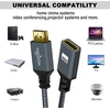 Twozoh Hdmi ilginimo kabelis 0,5 m, 2 vnt. pakuotė, 4k Hdmi ilginimas, nuo vyriško iki moteriško pinto nailono Hdmi 2.0 kabelio adapteris palaiko 4k@60hz 3d Hdr