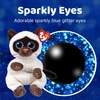 Ty Beanie Babies Miso Sijamo Katytė 15 cm - Minkštas pliušinis žaislas vaikams