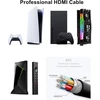 Ubluker 8k Hdmi kabelis, 10 m, didelės spartos Hdmi kabelis, 4k@120 Hz, 8k@60 Hz, nailoninis pynimas Earc Dts:x Dolby Atmos Dynamic Hdr Hdcp 2.3, suderinamas su Rtx 4090, Mac, garso juostomis, Ps5 5, XBOX, žaidimų kompiuteriais