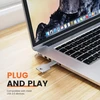 Uflatek 16 Gb atmintinė, raktų formos Usb atmintinė metalinis U diskas sidabrinis Usb 2.0 pendrive vandeniui atspari atmintinė naujoviška jump drive sulankstoma duomenų saugykla smagiai dovanai