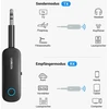 Automagnetola Ugreen Bluetooth siųstuvo lizdo Bluetooth adapteris, 2 viename Bluetooth siųstuvas ir imtuvas Bluetooth skirstytuvas 2 ausinėms, tokioms kaip Airpods, garso sistema ir kt.