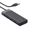Ugreen kompaktiškas adapteris hub 1x usb-a į 4x usb-a 3.0 5gb/s su 20cm laidu