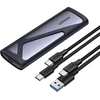 Ugreen M.2 Ssd adapteris Ssd dėklas M2 dėklas Usb 3.2 10gbps Gen2 aliuminio M.2 Ssd dėklas Nvme ir Sata Ssd diskams 2280/2242/2230/2260, suderinamas su 970 Pro, 970 Evo ir kt.