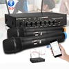 Uhf mikrofonų rinkinys dviejų kanalų belaidis mikrofonas Bluetooth 5.0