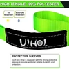 Uihol Automobilio vilkimo lynas, 10t grandinė su 12000 kg trūkimo jėga, 5 m x 5 cm automobilio avarinio vilkimo diržas su laikymo krepšiu, patobulintas, saugus, patvarus, fluorescencinis