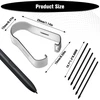 Ukofew 5 vnt. S-pen pakeitimo antgalių rinkinys, S Pen antgaliai su įrankiu, liečiamojo rašiklio S Pen antgaliai, skirti Galaxy Tab S6/s6lite/s7/s8/s9/note10/note20/note10+/note20 Ultra/s21u/s22u/s23u, juodi