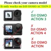 Ulbter Ekrano apsauga, skirta Dji Osmo Action 3 kameros objektyvui + ekranui 【netinka su apsauginiu rėmeliu】 [2 + 2 + 2 vnt.], stiklinė ekrano apsauga 0,3 mm 9h kietumas